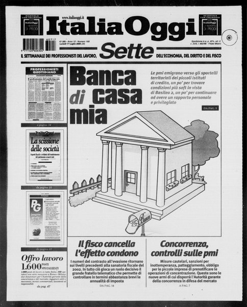 Italia oggi : quotidiano di economia finanza e politica